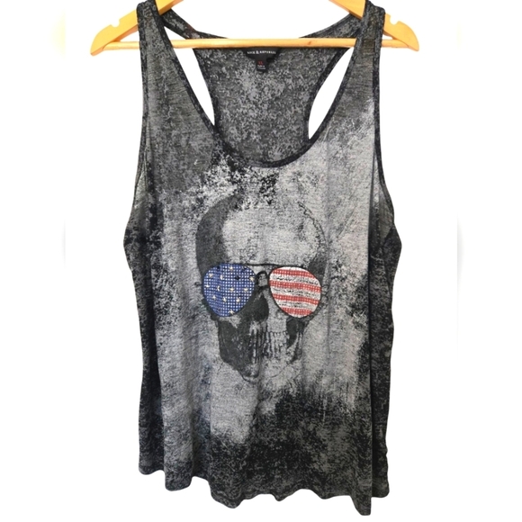 Rock & Republic Tops - Rock & Republic Black and Gray Tank Top Size  XL